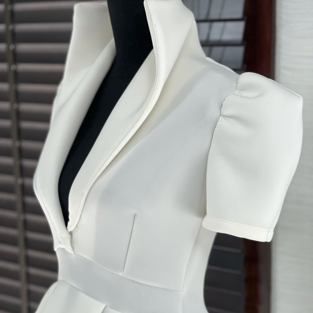 High-Low Ivory Dress